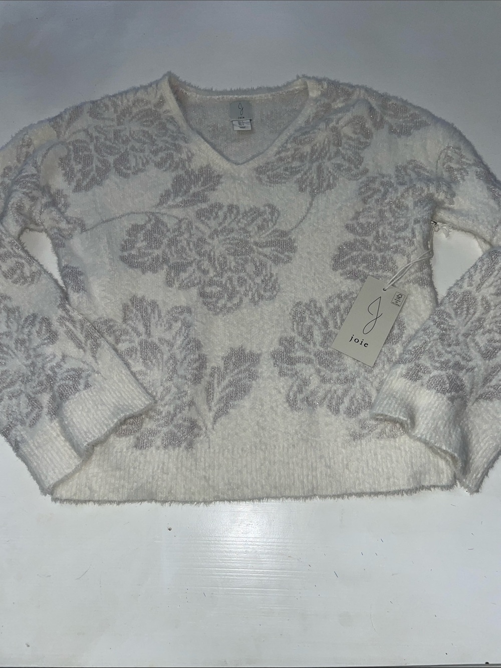 NWT Joie v neck super soft shiny sweater small